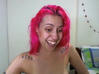 사진 floracat Hi! 10 if you think i am pretty! #pinkhair #cum #wet #hot #tattoos #hitachi #skinny #bigeyes #smalltits