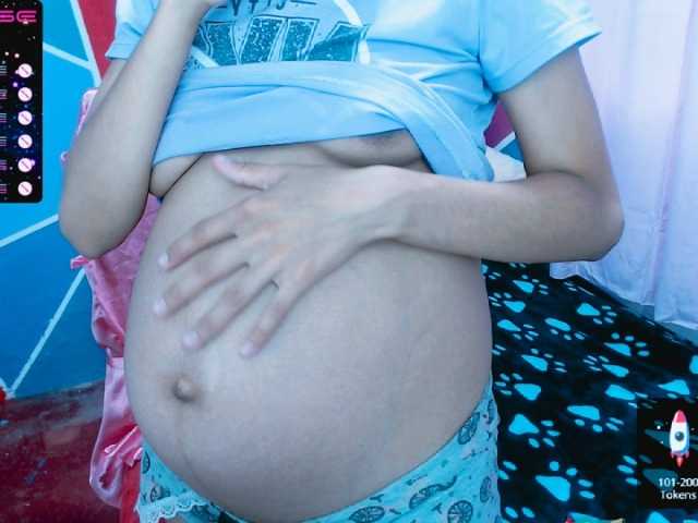 사진 Milk-Kima hi guys, im new here with my belly❤ #new #latina #bigboobs #pregnant #teen #cum